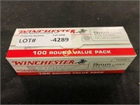 100rds Winchester 9mm Luger 115gr FMJ