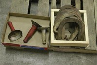 (3) HOG SHAVERS WITH SET OF HORSE SHOES