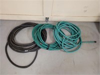 3x garden hoses