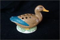 Ceramic Duck with Holes in back
