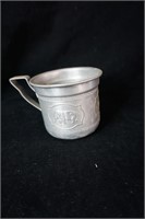 Aluminum Child's Cup with Animals Engraved