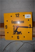 Coppertone clock