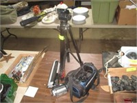 Camera tripod, JVC Sun Video camera and case
