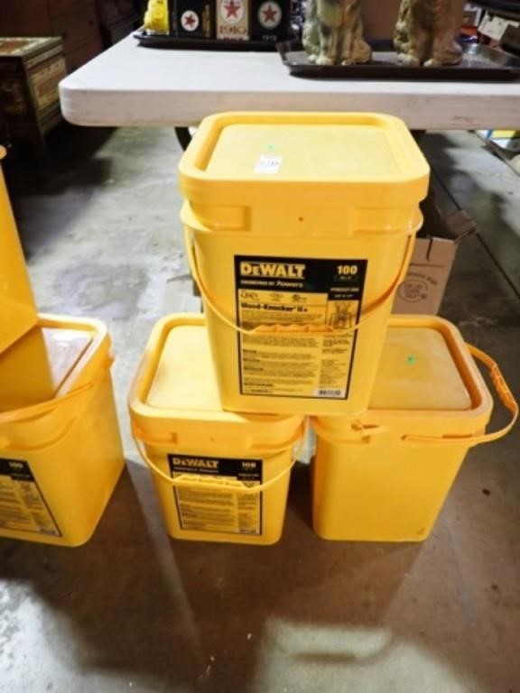 3 NEW TUBS DEWALT WOOD KNOCKER 2