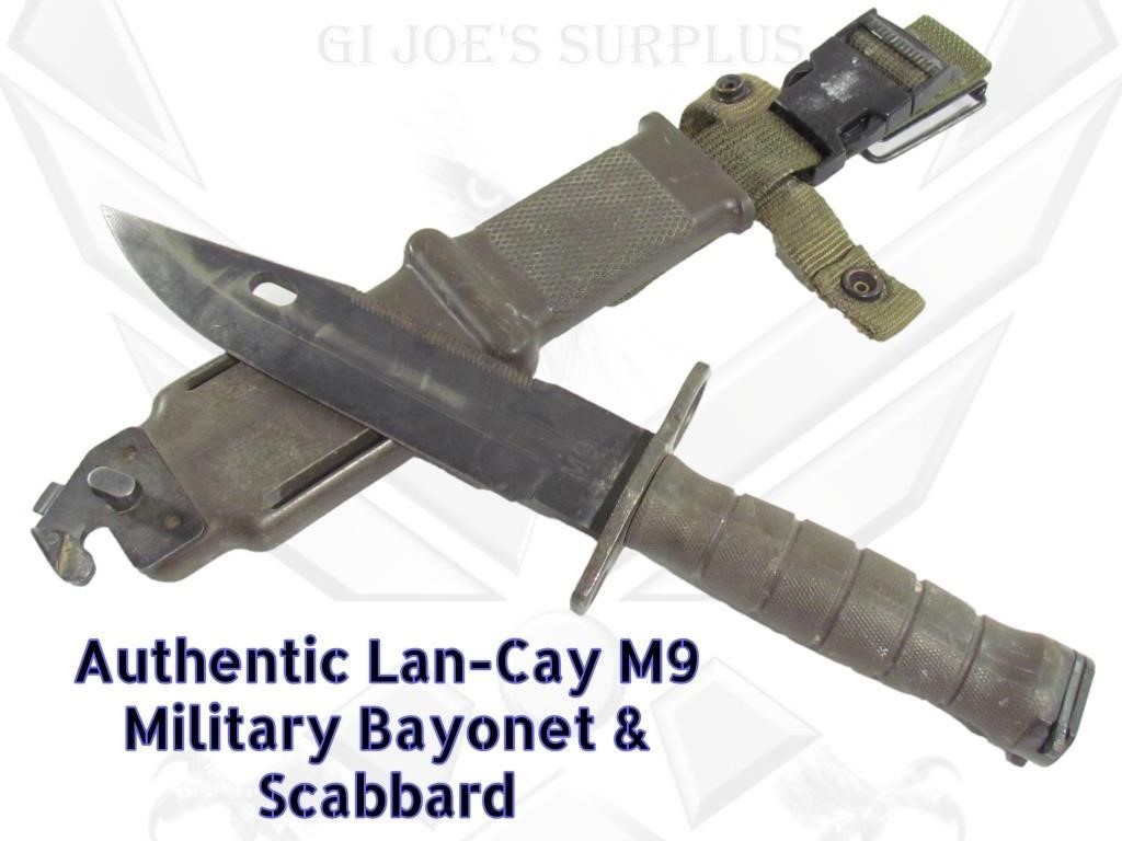 Lan-Cay M9 Military Bayonet & Scabbard E2