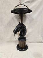 Vintage Horse Head Standing Ashtray