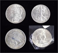Group of 4 Silver Coins