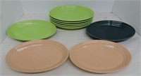 Fiesta Post 86 lot of 9 - 9 1/2" platters