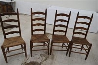 4 Ladder Back Chairs