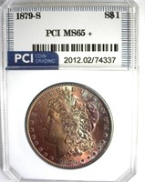 1879-S Morgan PCI MS65+ Purple Toning