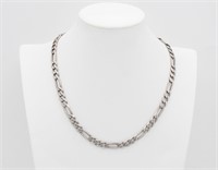 Italian .925 Silver Figaro Necklace Chain