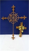 (2) Metal Crosses