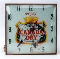 Vintage 1962 Enjoy Canada Dry Advertising Clock