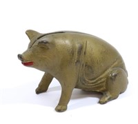 CAST IRON PIG STILL BANK