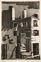 Freda Churchwell MacAdam 'China' Lithograph