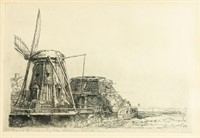 After Rembrandt 'The Windmill' 1641 Etching