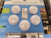 2 BOXES WIRELESS LED PUCK LIGHT WITH REMOTES