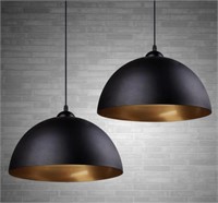2 PACK INDUSTRIAL HANGING LIGHT FIXTURE WITH
