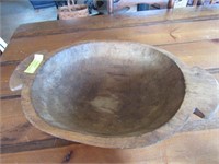 Hand Hewn Dough Bowl