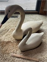 HOME DECOR-SWANS/WOOD TYPE MATERIAL