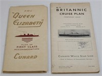 Cunasrd White Star Cruize Line Brochures