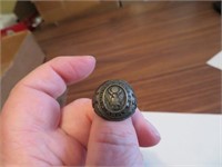 1940s Sterling Silver United States Army Ring Sz 7