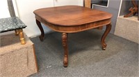 Solid walnut Victorian dining table 48 x 53