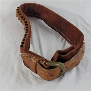 Leather gun belt