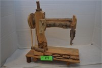 Folk Art Wood Sewing Machine