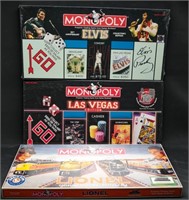 Sealed Monopoly- Las Vegas, Elvis, Lionel (3)