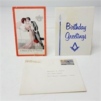Antique& Vintage Free Mason Cards.