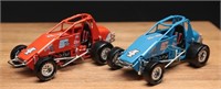 NOS Action Sprint Cars J. J. Yeley- Blue & Red(2)