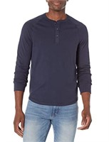 Size Small Essentials Mens Slim-Fit Long-Sleeve