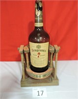 Old Seagrams 7 Glass Whiskey Display / Dispenser