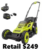 RYOBI ONE+ 18V Cordless Battery Lawn Mower