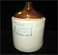 Stoneware S. Jakobson 2 gallon jug