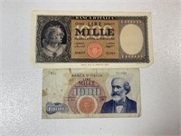 Currency from Italy