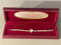 Vintage 14K Longines Ladies Watch with Saphires