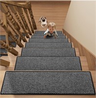 Stair Treads Carpet 5 pcs for Wooden Steps with