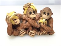 Hear no evil, speak no evil, see no evil monkey