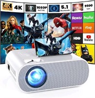 HOMPOW Native 1080P Full HD Bluetooth Projector wi