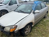 GRAY 2005 KIA SPECTRA NO KEYS