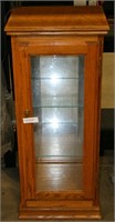 SOLID WOOD AND GLASS DISPLAY CABINET