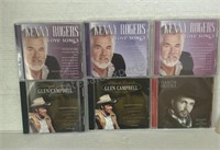 KENNY ROGERS GLAN CAMPBELL GARTH BROOKS CDS
