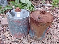 2 Old Gas Cans