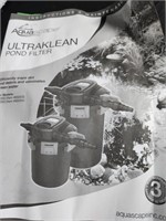 Ultraklean pond filter