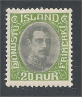 ICELAND #O68 MINT VF H