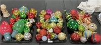 6 Trays Large Christmas Ornaments.