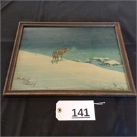 Winter Wolf Framed Print