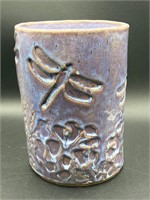 Hillard Pottery Ceramic Dragonfly Vase